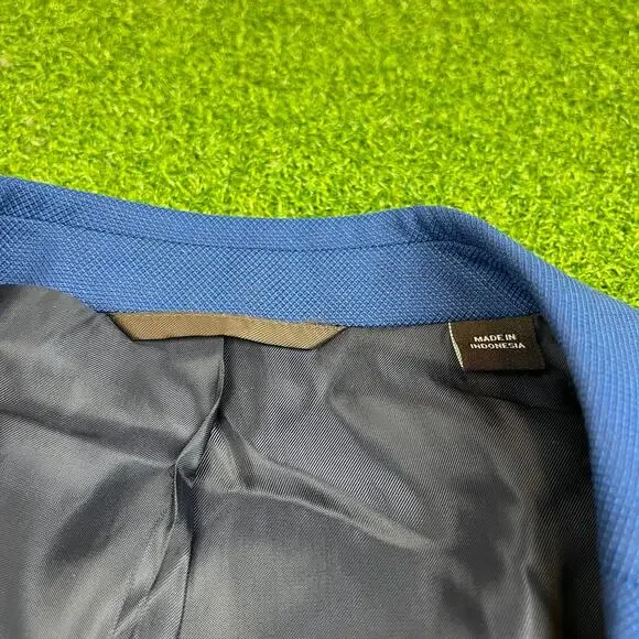 Michael Kors Mens Modern Fit Dark Blue Wool Blazer Suit Jacket 42R NWT - Picture 4 of 10